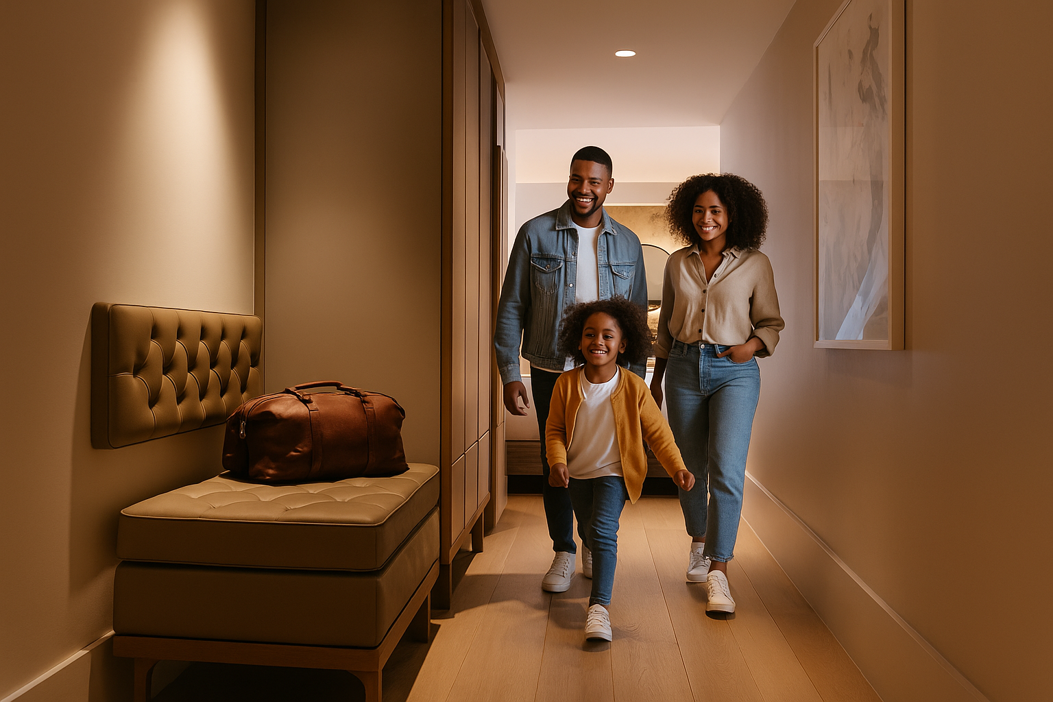 A family staying at The Porter House Hotel Sydney